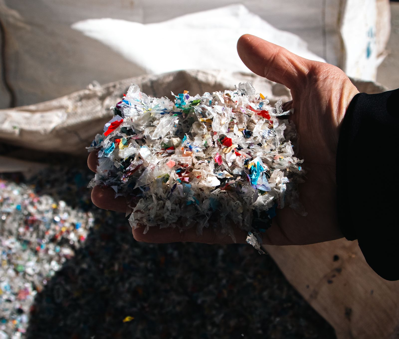 Material recuperado listo para reincorporarse como materia prima